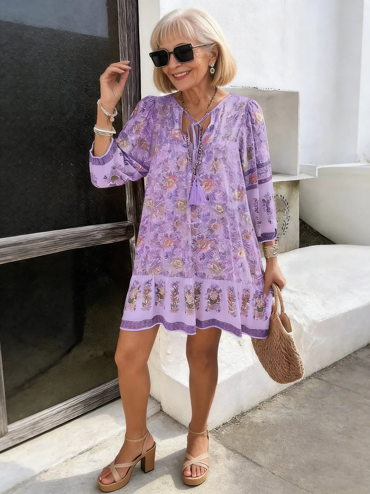 Elara | Bohemian V-Neck Dress