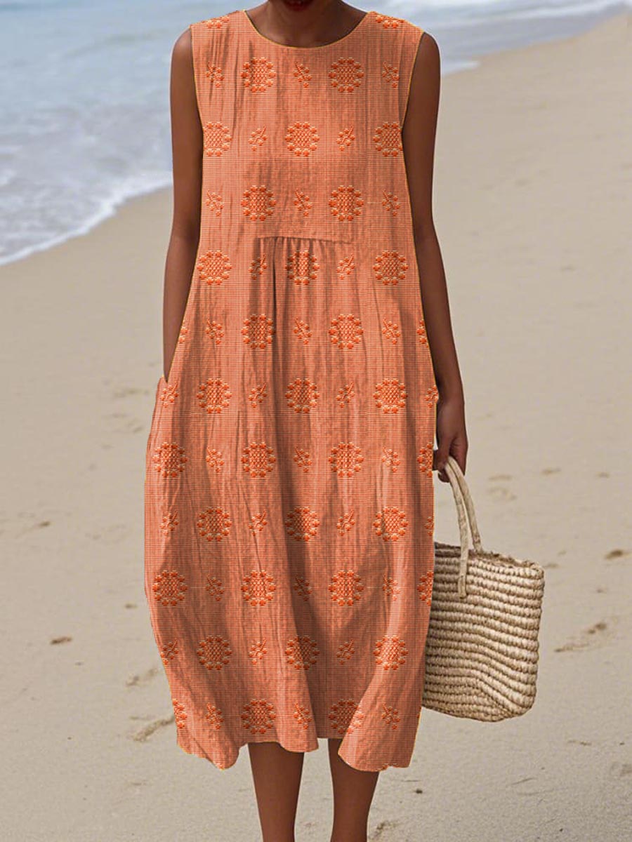 Terresa | Elegant Sleeveless Pocket Dress