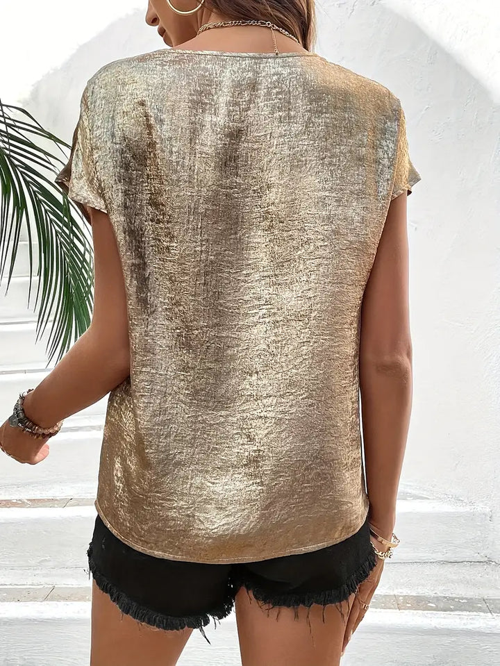 Erifyli | Elegant V-Neck Blouse