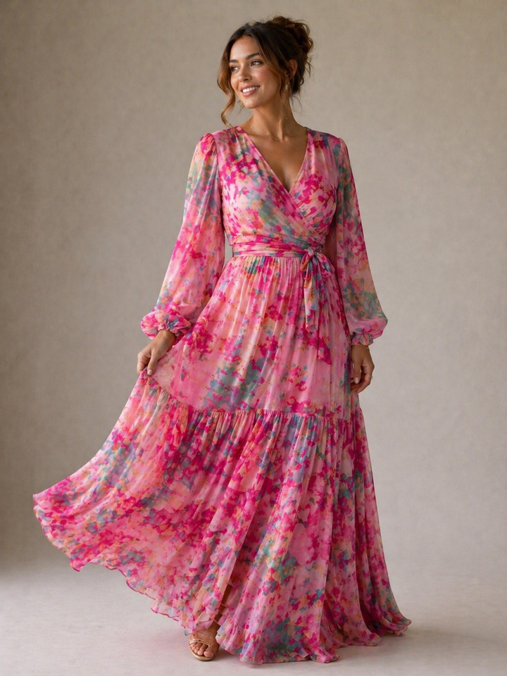 Alexis | Wrap Dress with Floral Print
