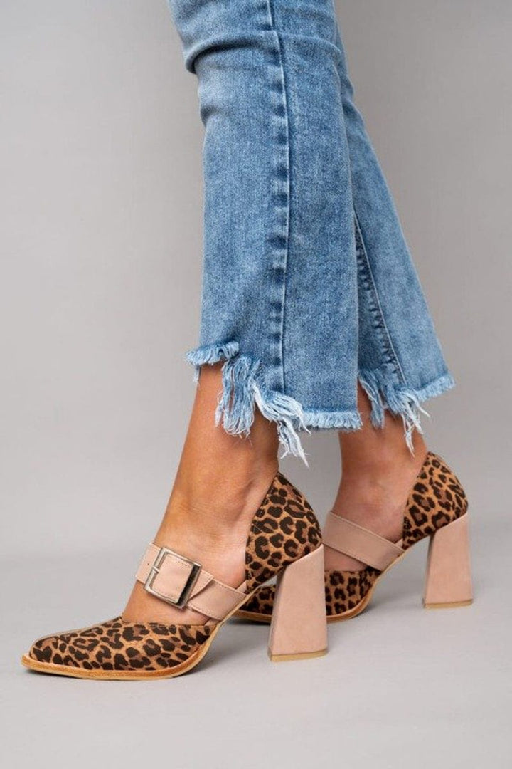 Ilana | Bold Leopard Print Block Heels