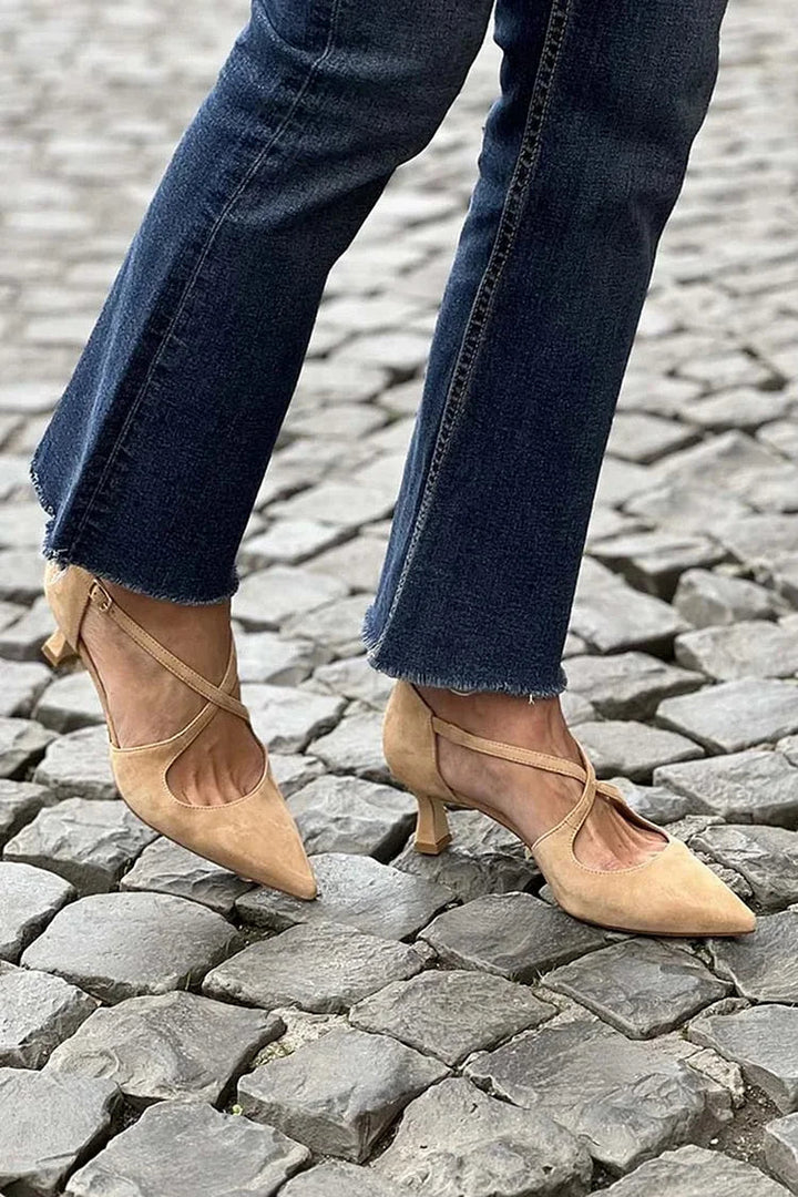 Valeska – Pointed Cross-Strap Pumps
