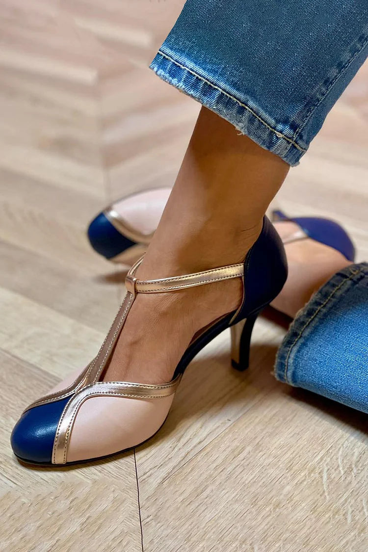 Adelheid – Vintage T-Strap Heels in Timeless Elegance