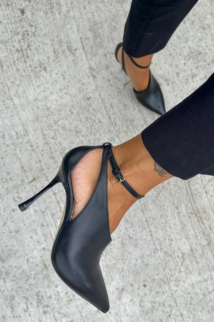 Ottilie – Pointed Heeled Shoes with Ankle Strap