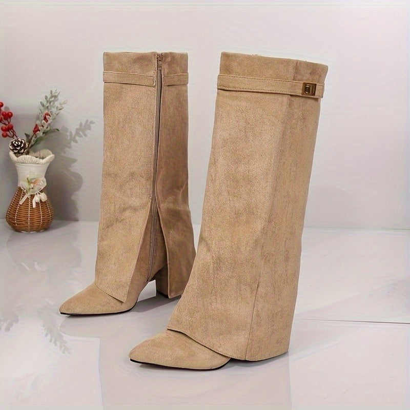 Gwenda - Apricot Style Buckled Boots