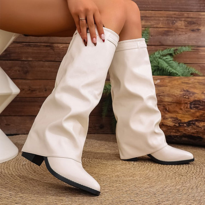 Susan - Pointed Toes Knee-High Boots