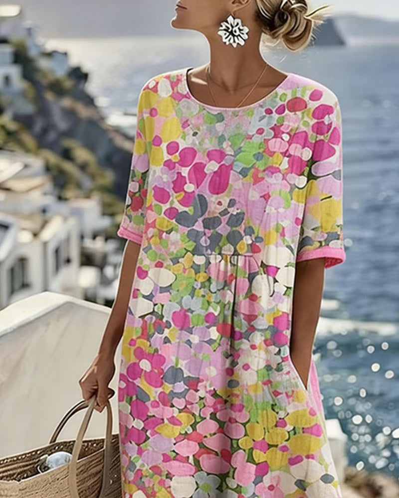 Faith | Relaxed Floral Midi Dress