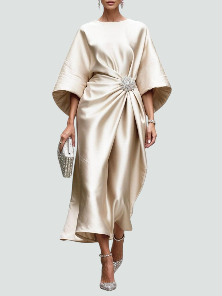 Lona | Elegant Long Satin Dress