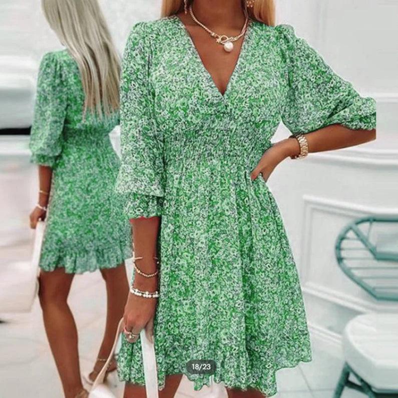 Thessaly | Elegant Floral Maxi Dress