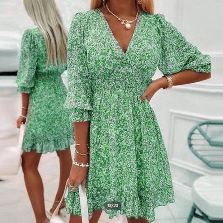 Thessaly | Elegant Floral Maxi Dress