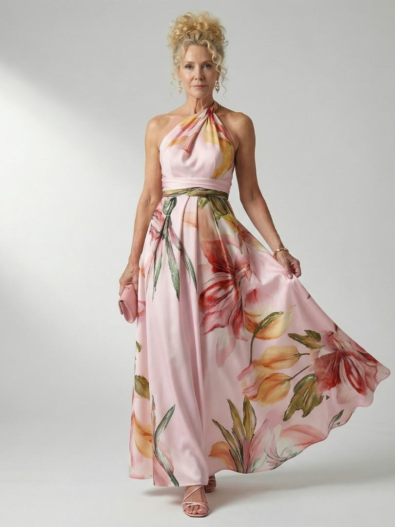 Claire | Light Floral Maxi Dress