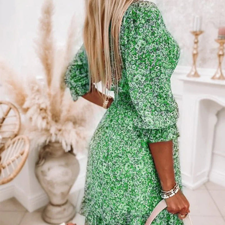 Thessaly | Elegant Floral Maxi Dress