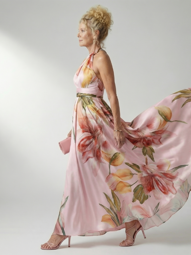 Claire | Light Floral Maxi Dress