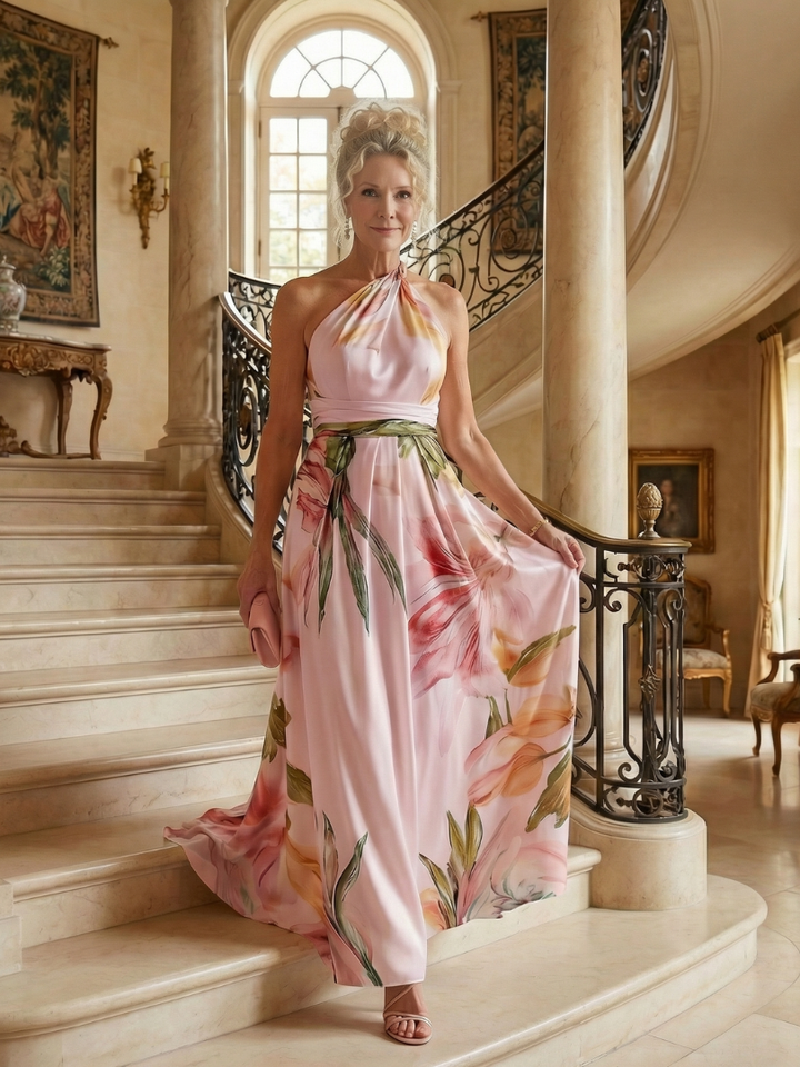 Claire | Light Floral Maxi Dress