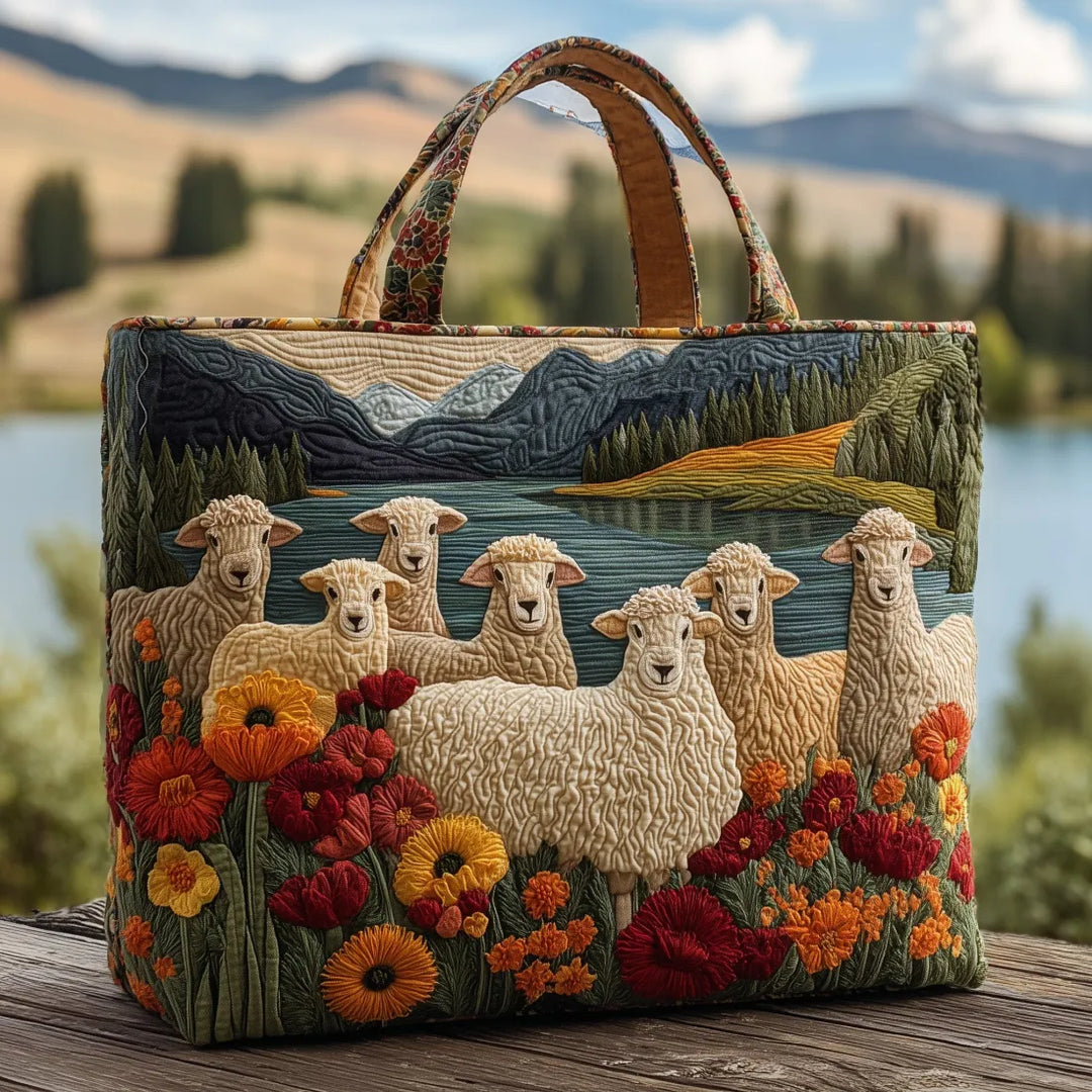 Artisanal Bag | Sheep by the Lake