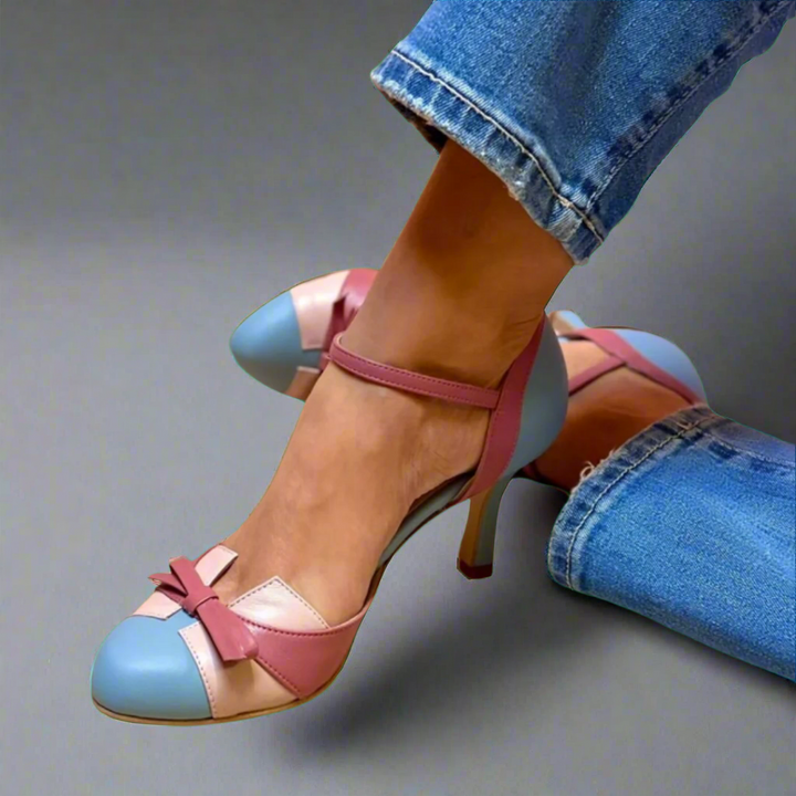 Lilly | Comfortable Closed-Toe Vintage Inspired Heels