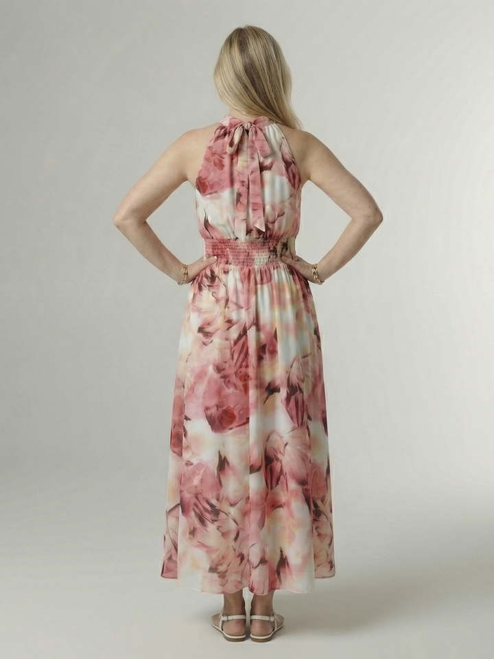 Willow | Gathered Halter Midi Dress