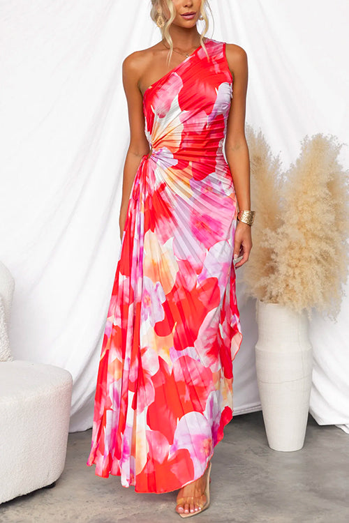 Adeline | Vibrant Tropical Evening Dress