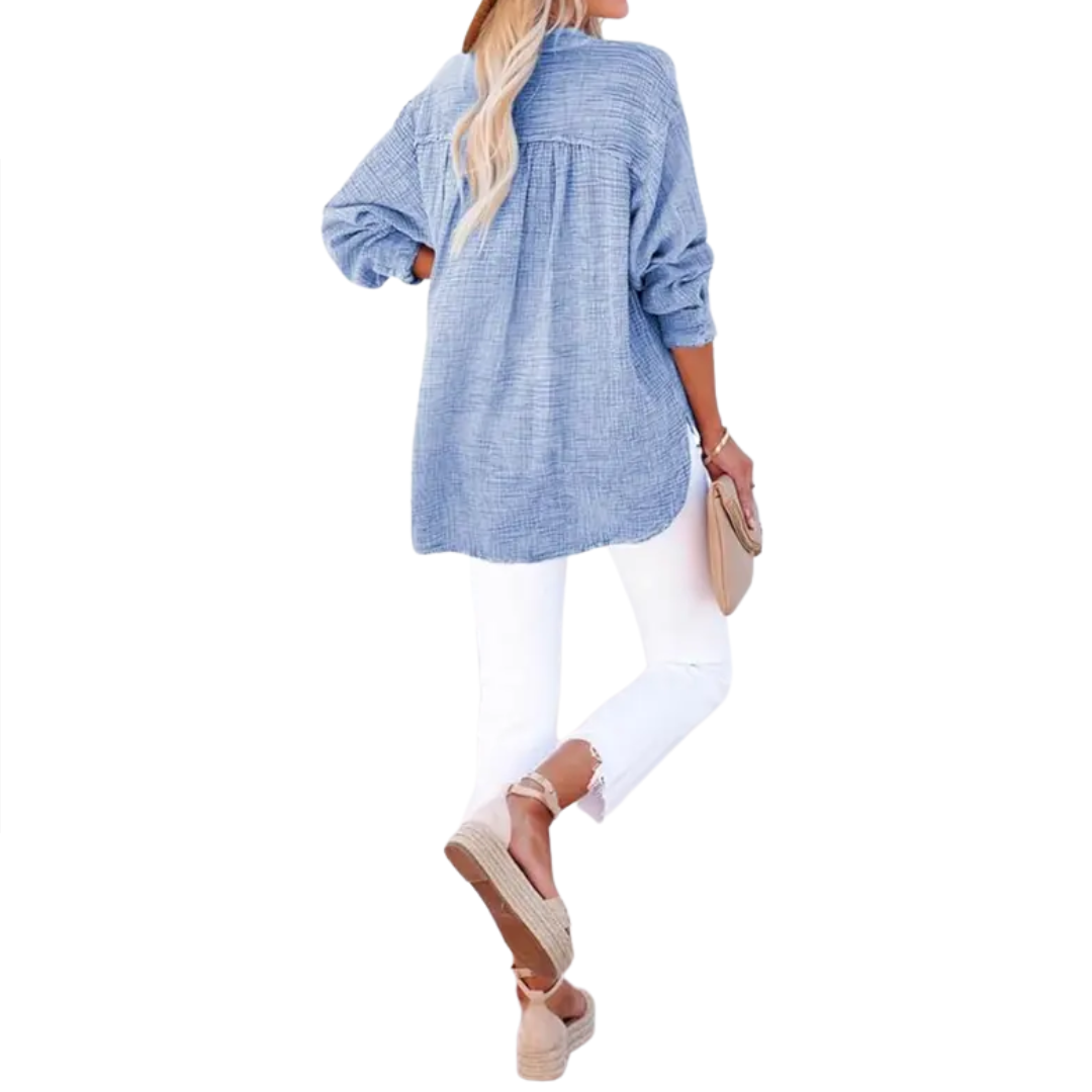 Cleo | Relaxed Button-Up Oversized Blouse
