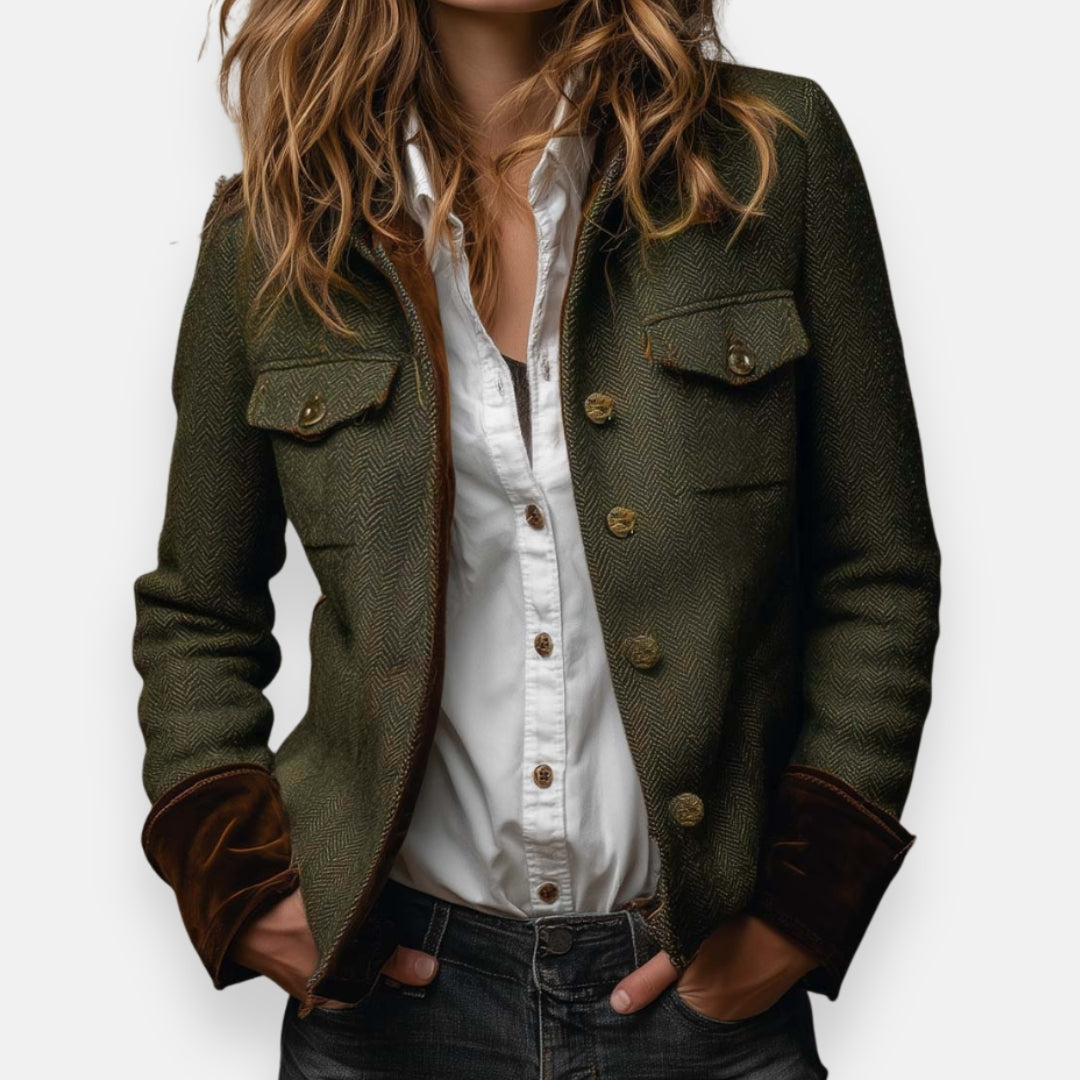 Maddison | Jacket with velvet details