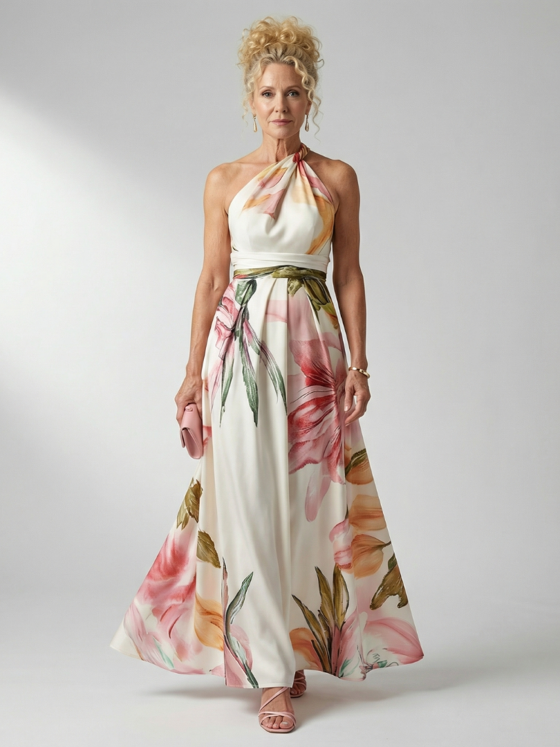 Claire | Light Floral Maxi Dress