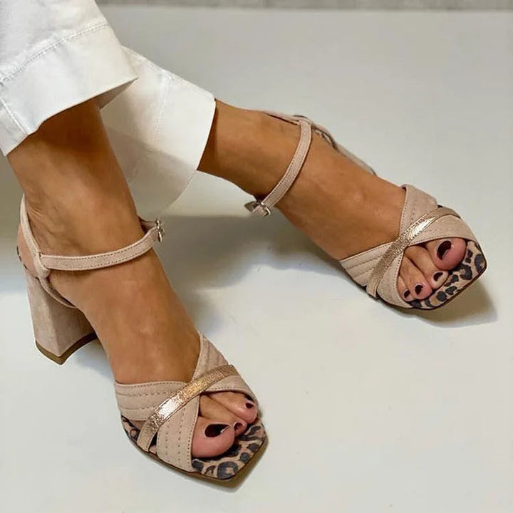 Brunhilde - Cross-Band High Heel Sandals