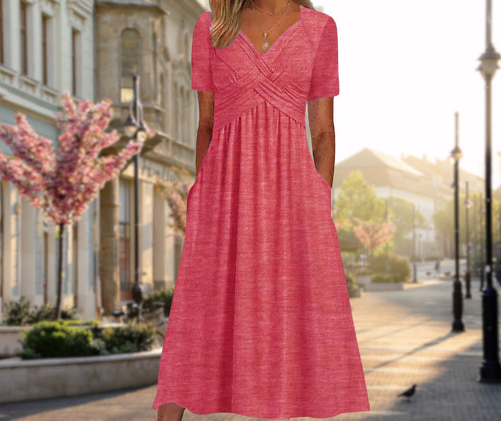Lauren | Elegant Wrap Silhouette Midi Dress
