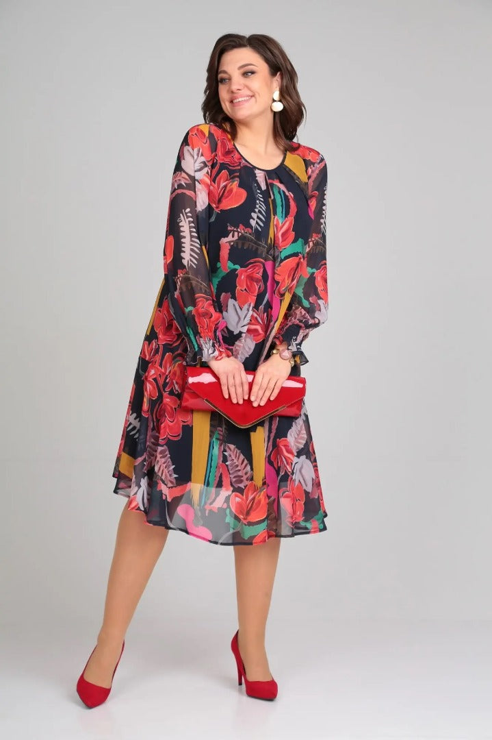 Florinda | Elegant Floral Dress