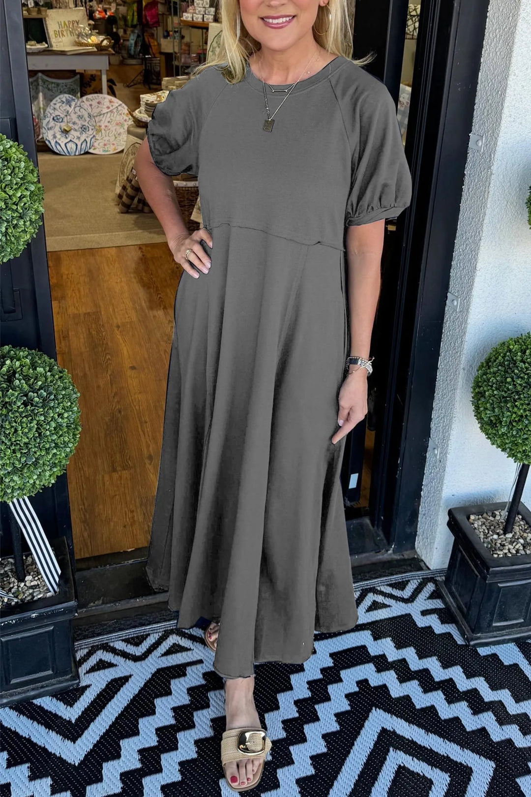Willow | Puff Sleeve Maxi Dress