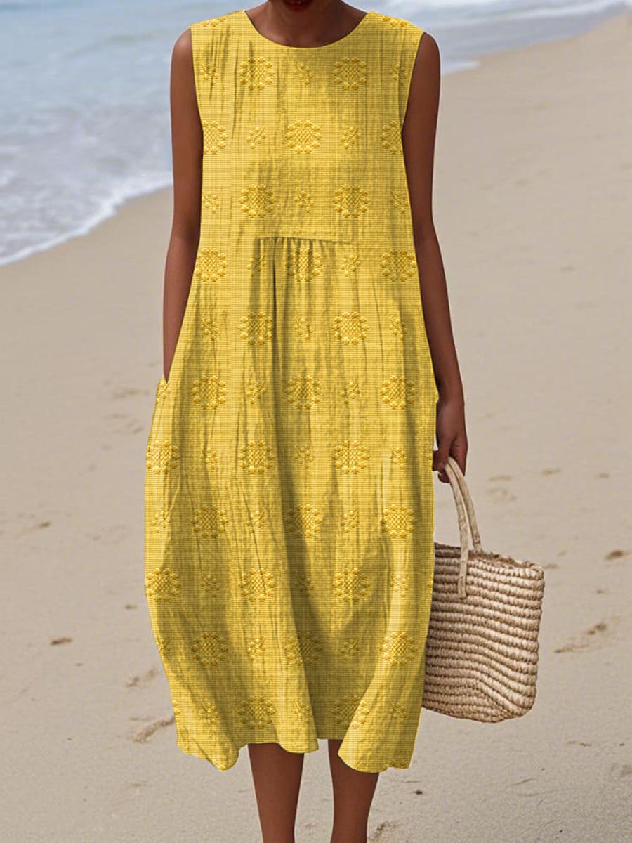 Terresa | Elegant Sleeveless Pocket Dress
