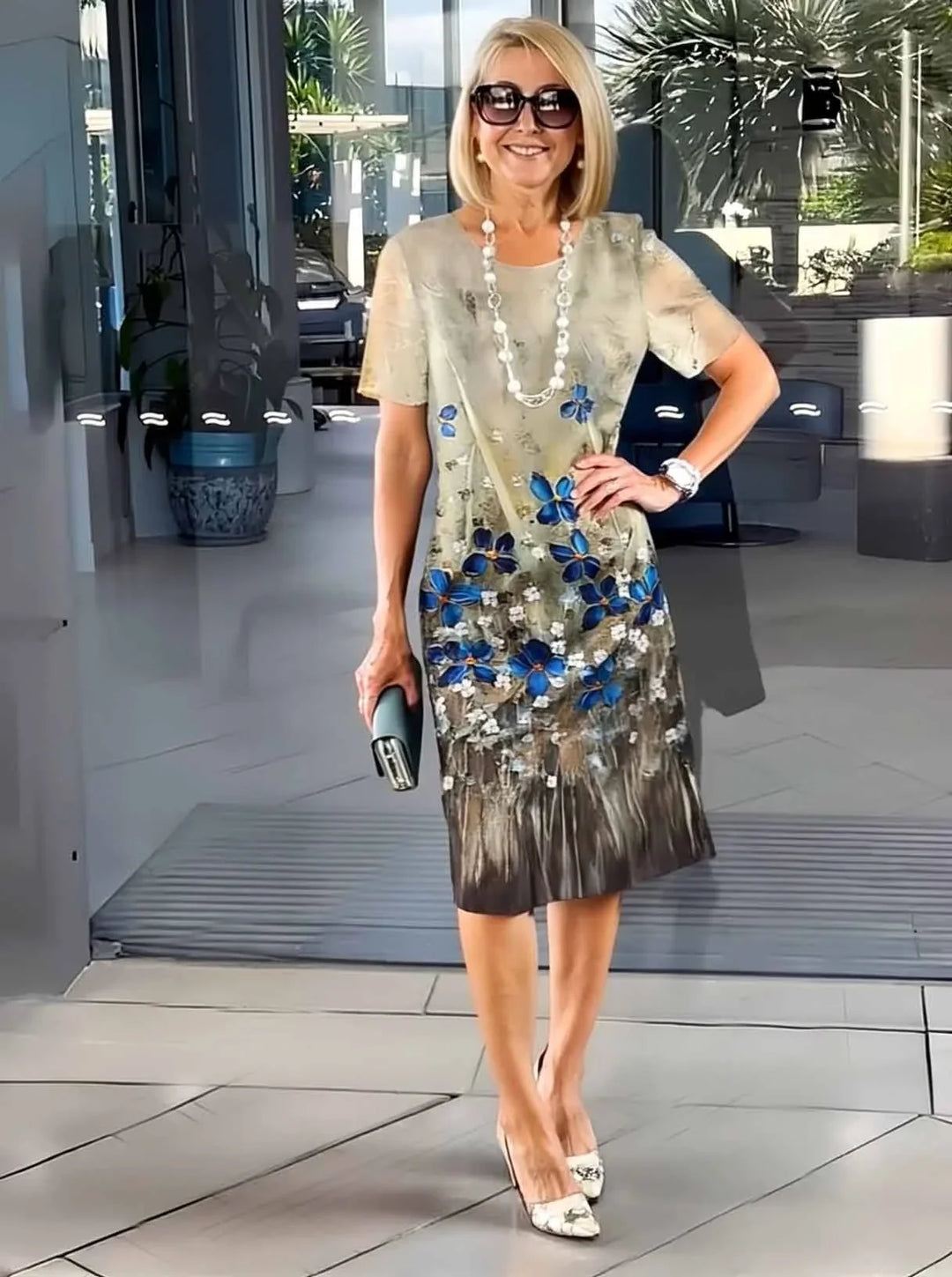 Elowen | Artistic Printed Dress