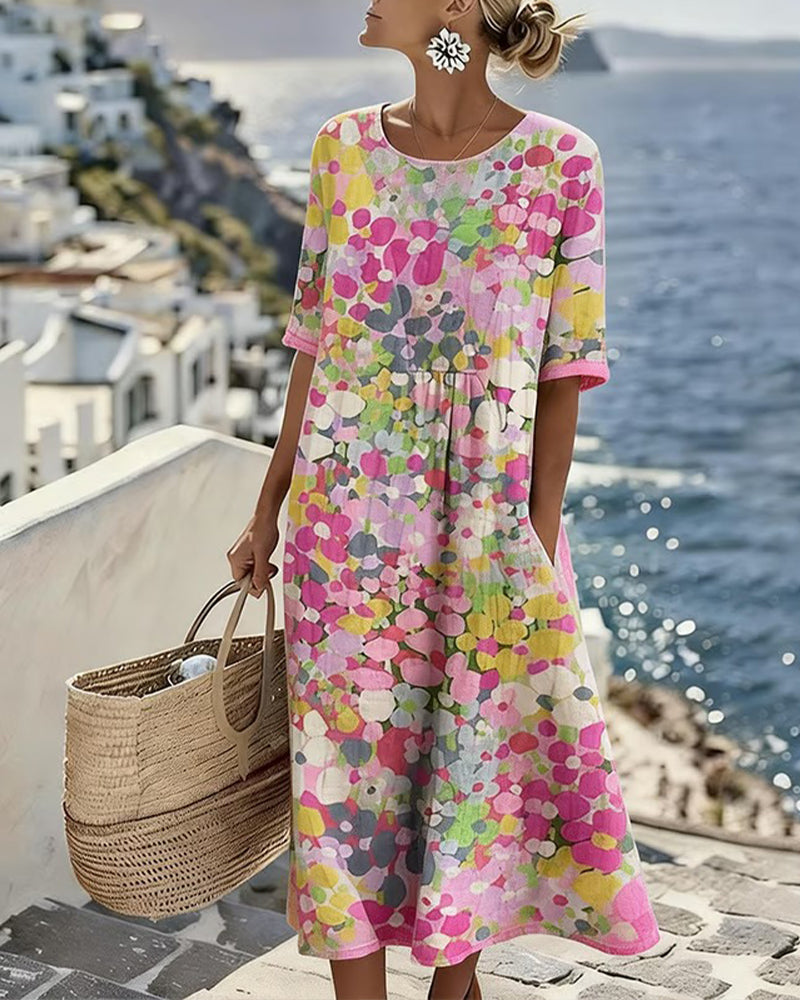 Faith | Relaxed Floral Midi Dress