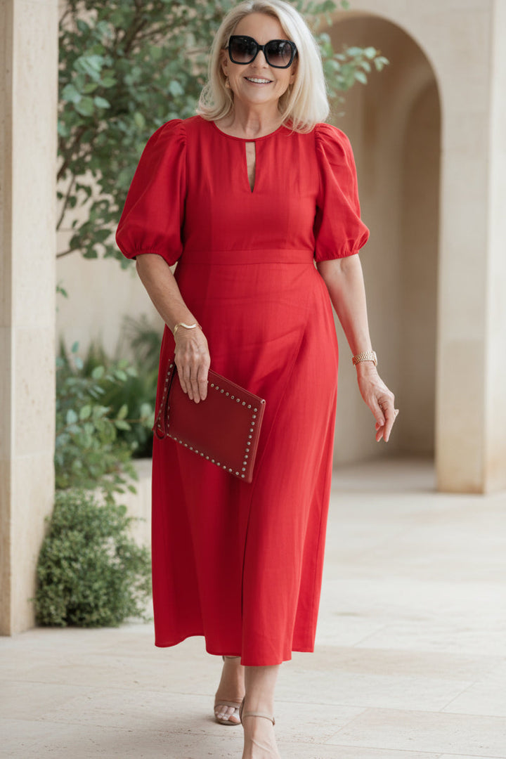 Angela | Elegant Tummy Covering Maxi Dress