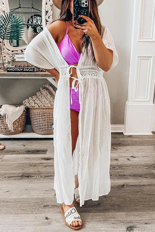 Boholita - Laced Cover Up Beach Dress