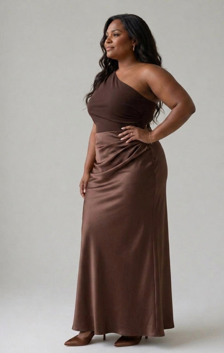 Morgan | Maxi Dress with a Guilt in Satin