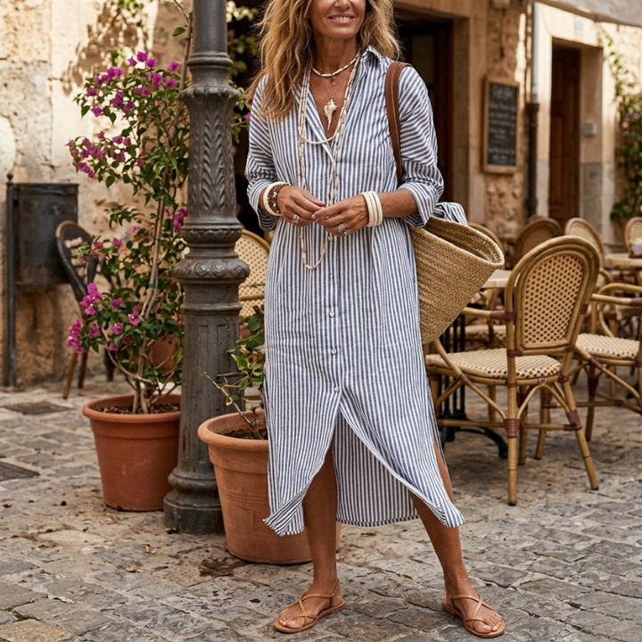 Lace | Elegant Striped Summer Dress