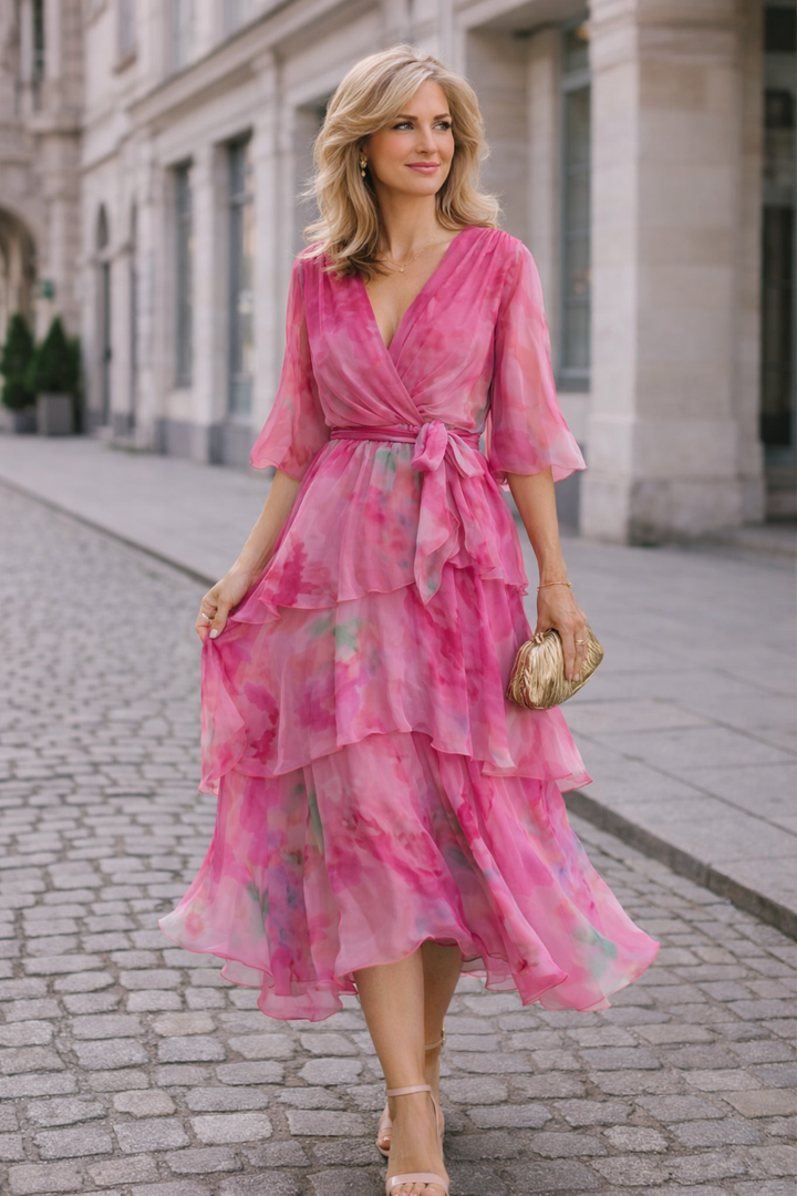 Marlene | Floral Layered Dress