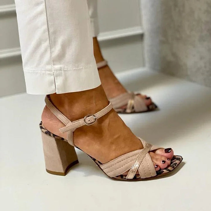 Brunhilde - Cross-Band High Heel Sandals