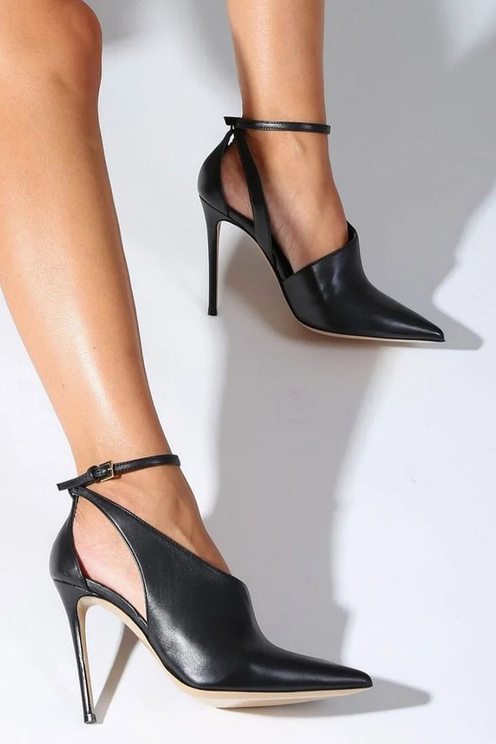 Ottilie – Pointed Heeled Shoes with Ankle Strap