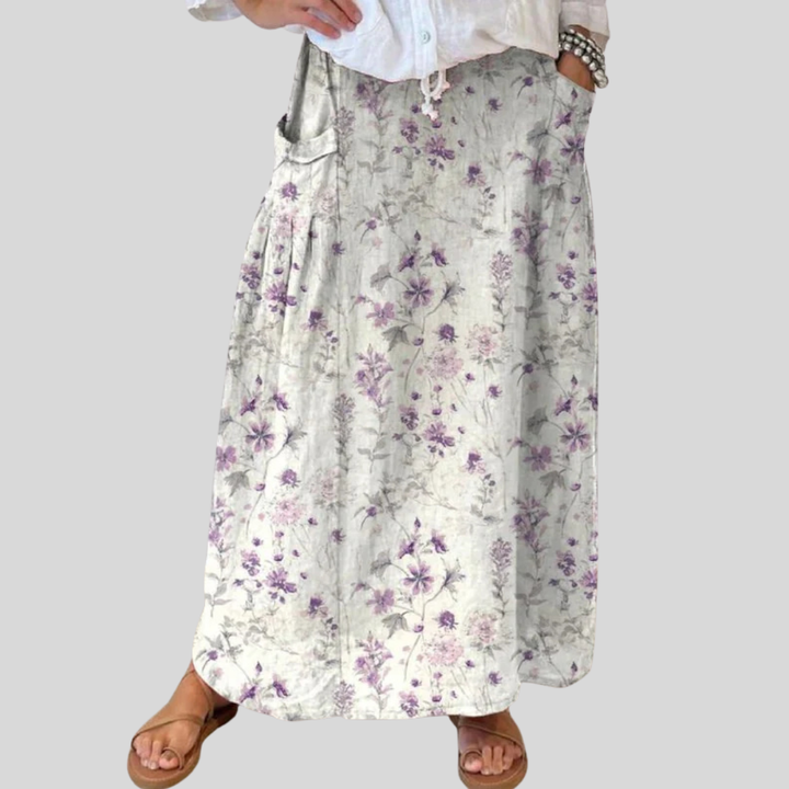 Rosabel | Vintage Floral Pocket Skirt