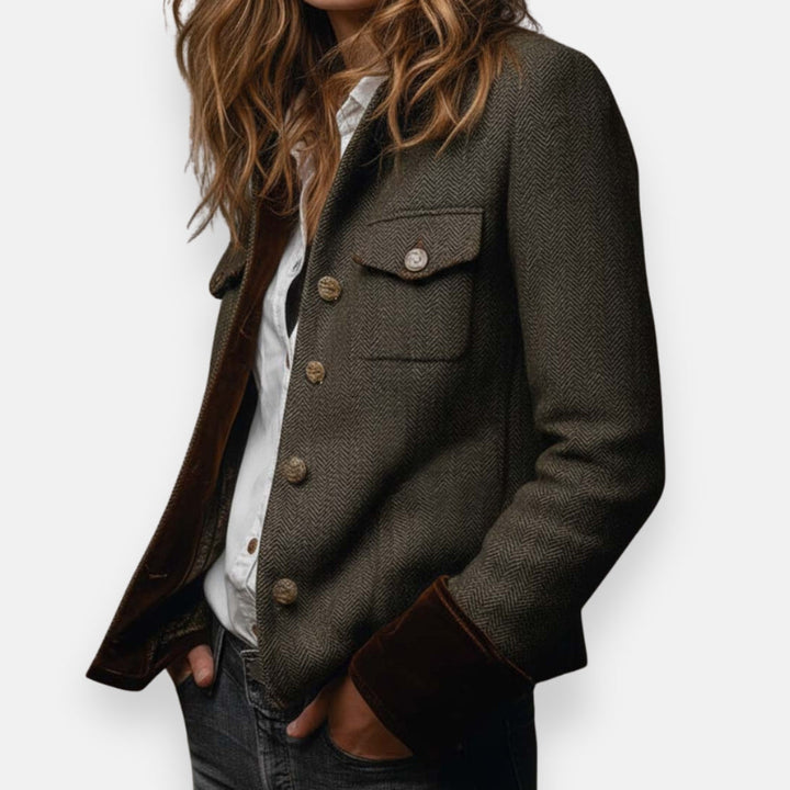 Maddison | Jacket with velvet details