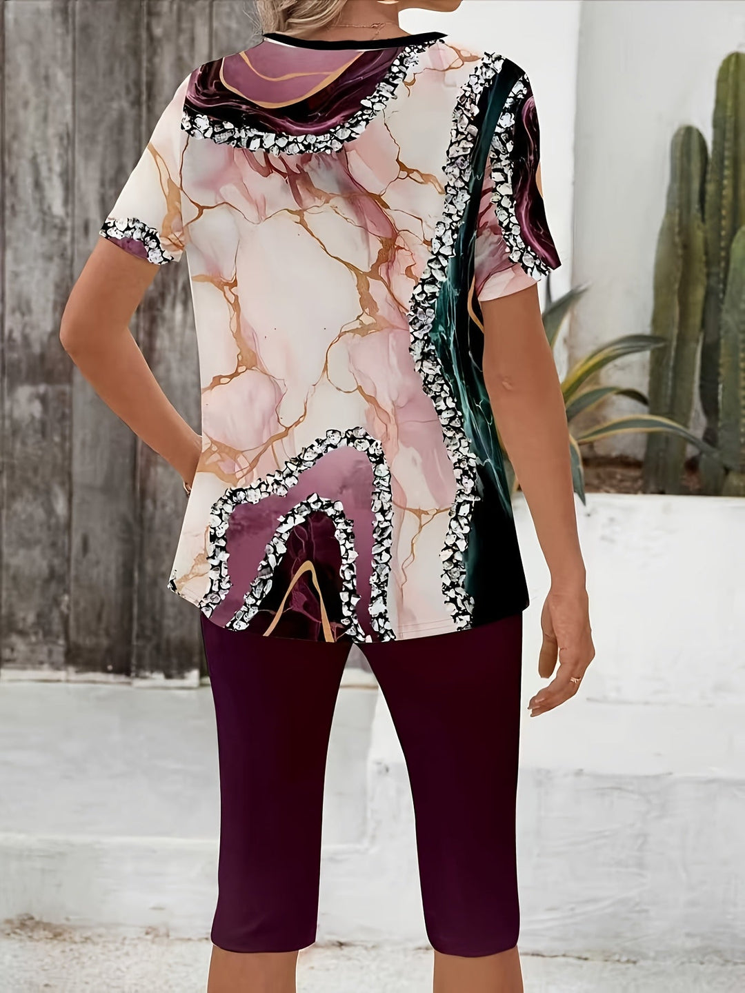 Eva | Botanical Print Stretch Set