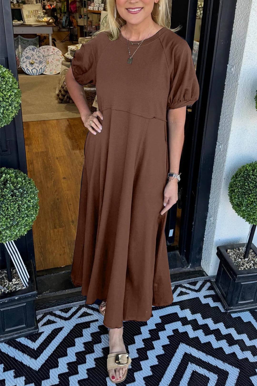 Willow | Puff Sleeve Maxi Dress