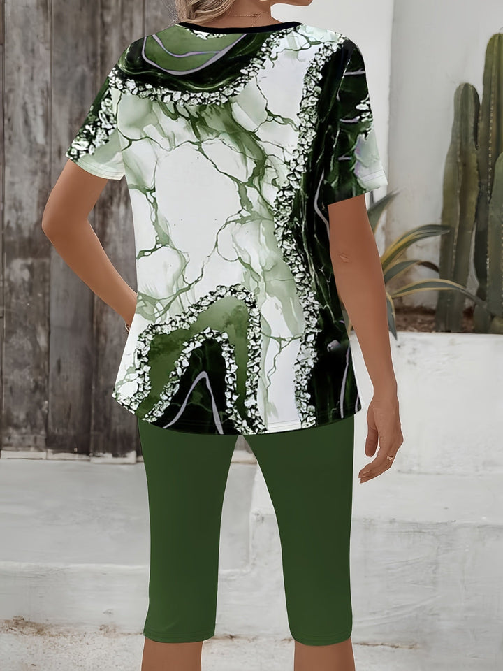 Eva | Botanical Print Stretch Set