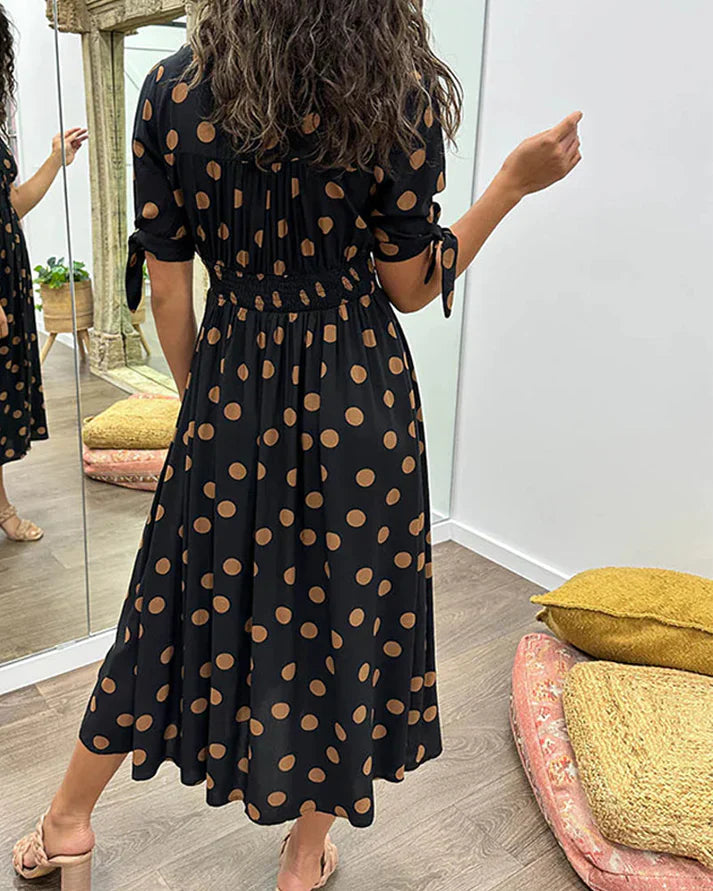 Vivian | Modern Polka Dot Dress