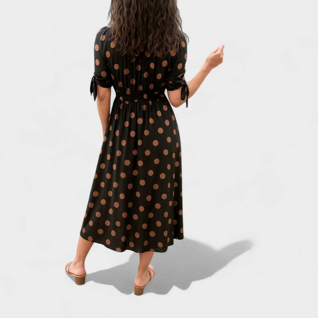Vivian | Modern Polka Dot Dress
