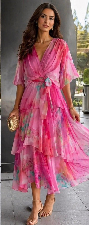 Aubrey | Layered Floral Sun Dress