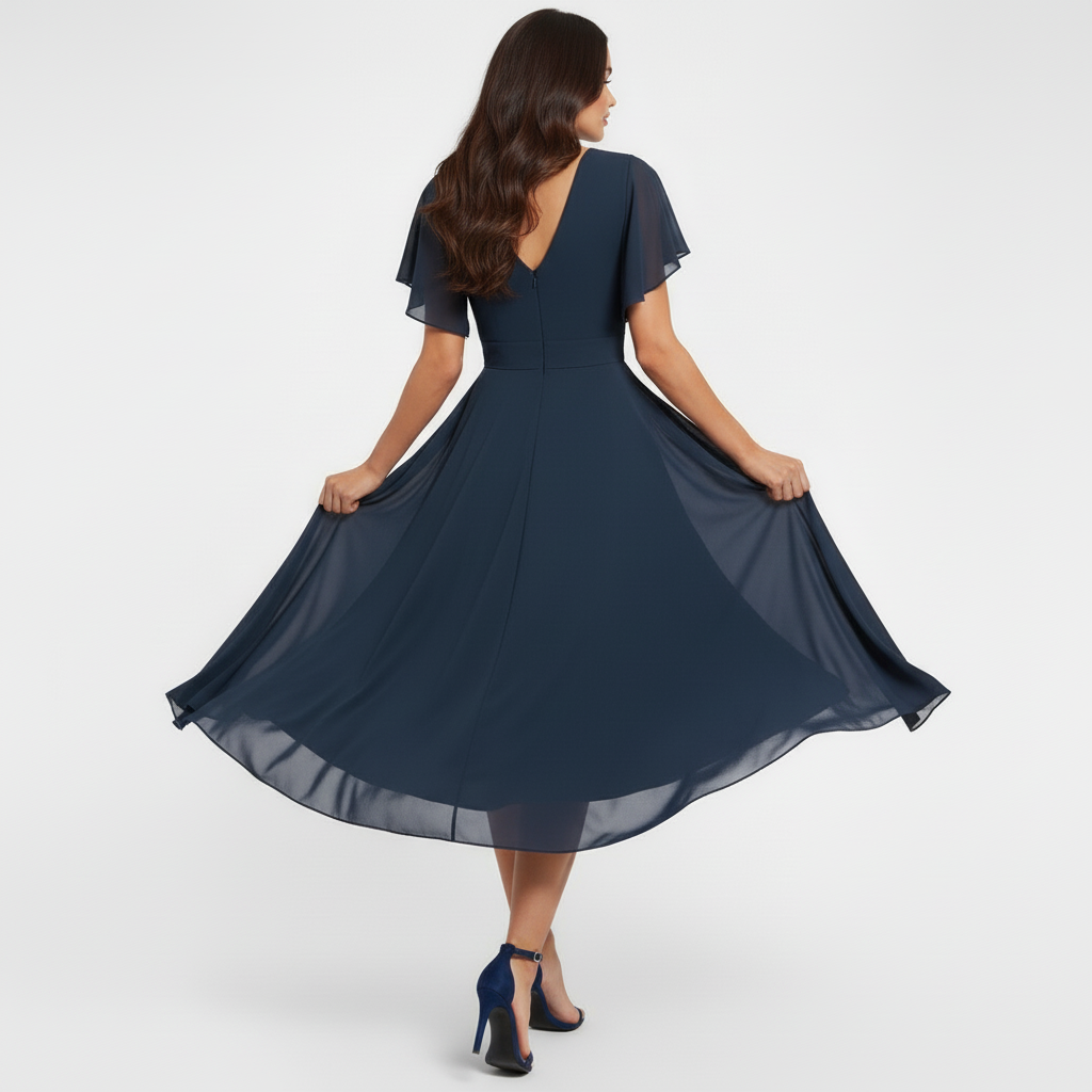 Clarissa | Flowing V-Neck Maxi Dress