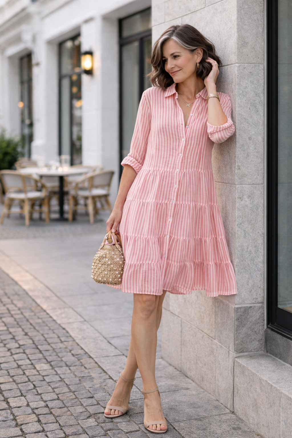 Hannah | Spring Striped Dress
