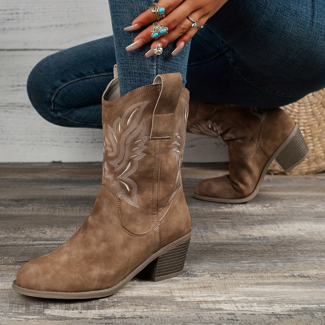 Miranda - Vintage Inspired Low Boots